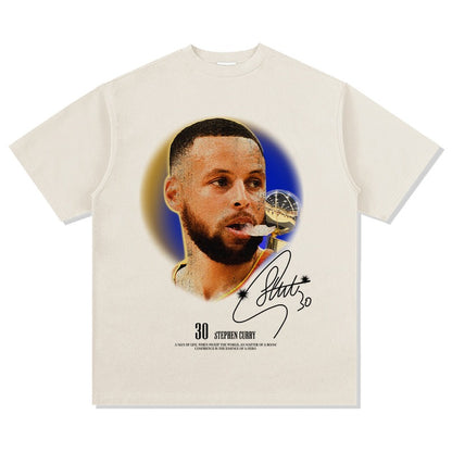 CAMISETA CON CARA GRANDE DE CURRY 