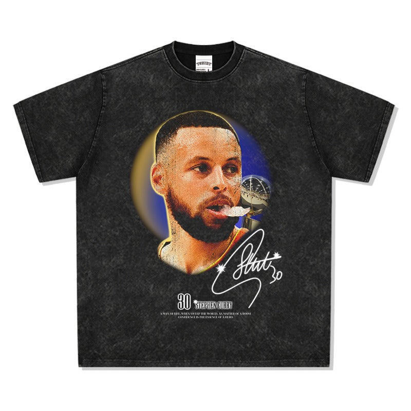 CAMISETA CON CARA GRANDE DE CURRY 