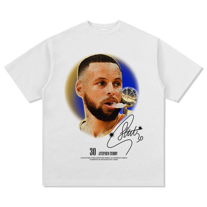 CAMISETA CON CARA GRANDE DE CURRY 