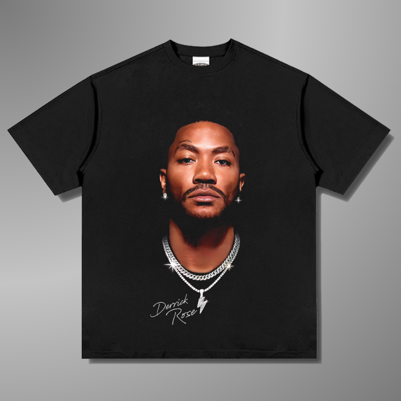 CAMISETA CON CARA GRANDE DE DERRICK ROSE