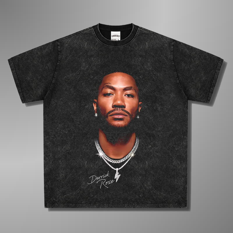 CAMISETA CON CARA GRANDE DE DERRICK ROSE