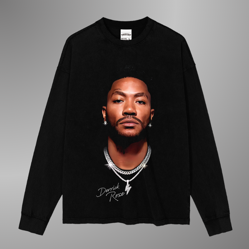 DERRICK ROSE BIG FACE TEE[LS]