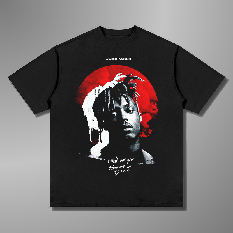 CAMISETA CON CARA GRANDE DE JUICE WRLD 