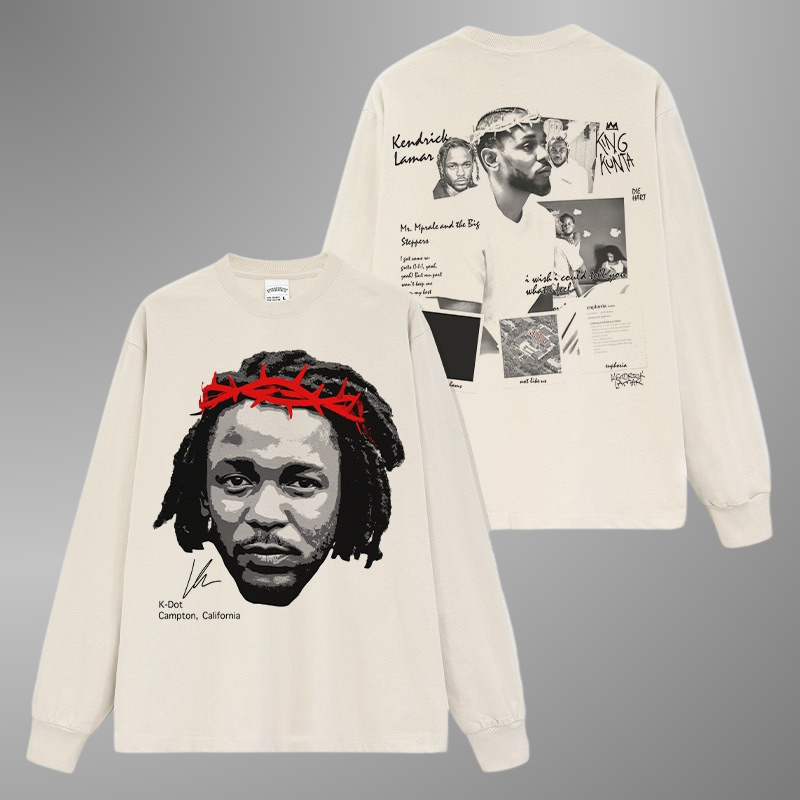 KENDRICK LAMAR BIG FACE TEE[LS]