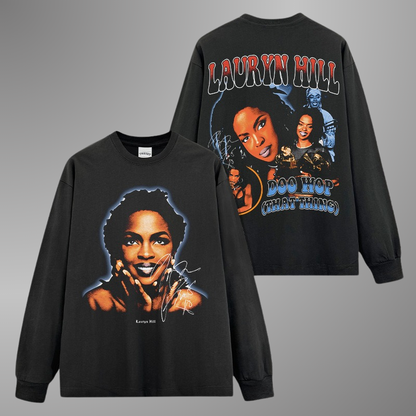 T-SHIRT À GRAND VISAGE DE LAURYN HILL [LS]