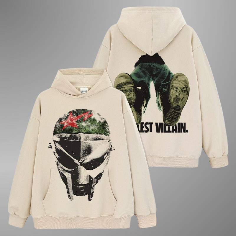 SUDADERA CON CAPUCHA MF DOOM