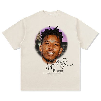 CAMISETA CON CARA GRANDE DE NICK YOUNG 