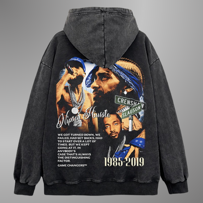 NIPSEY HUSSLE BIG FACE HOODIE V2