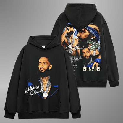 NIPSEY HUSSLE BIG FACE HOODIE V2