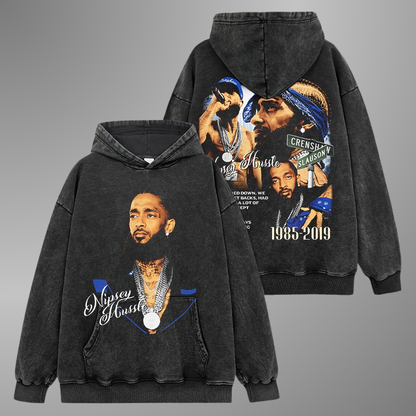 NIPSEY HUSSLE BIG FACE HOODIE V2