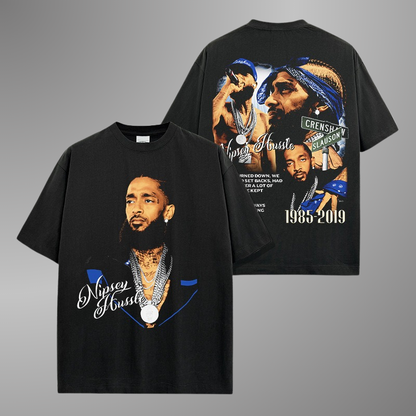 T-SHIRT À GRANDE VISAGE NIPSEY HUSSLE V2