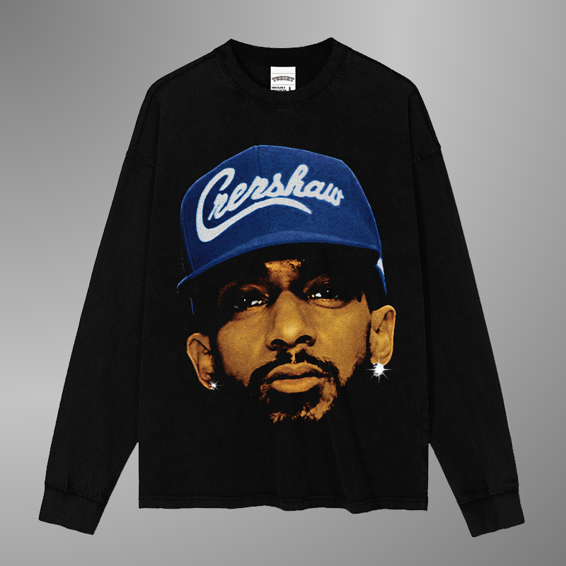 NIPSEY HUSSLE BIG FACE TEE[LS]