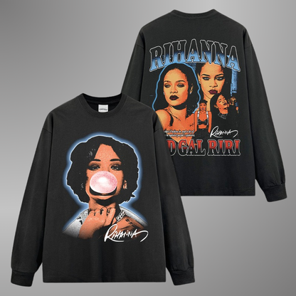 RIHANNA BIG FACE TEE[LS]