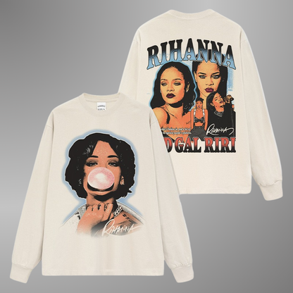 RIHANNA BIG FACE TEE[LS]