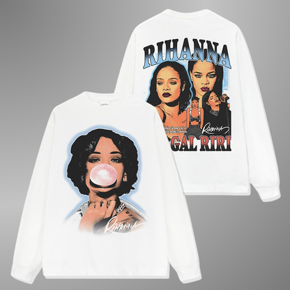 RIHANNA BIG FACE TEE[LS]