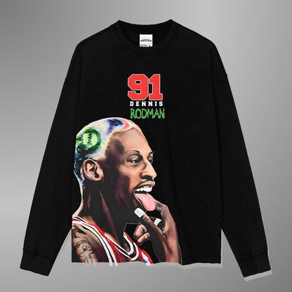 RODMAN BIG FACE TEE[LS] V3