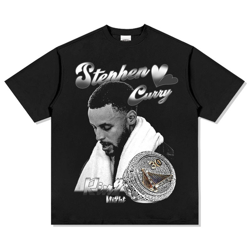 T-SHIRT À GRAND VISAGE DE STEPHEN CURRY 