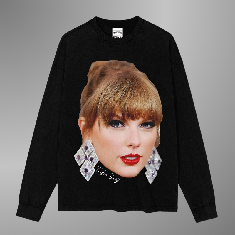 TAYLOR SWIFT BIG FACE TEE[LS]