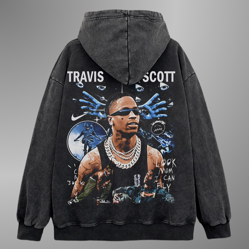 Sweat à capuche Big Face Travis Scott V3