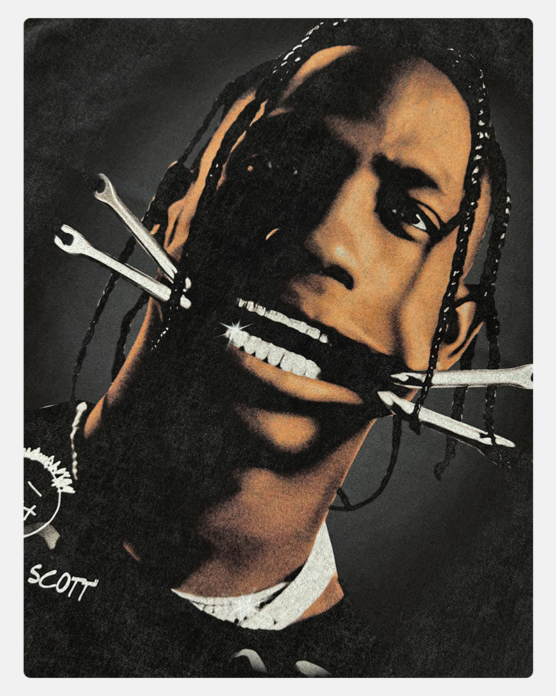 TRAVIS SCOTT BIG FACE TEE[LS] V2