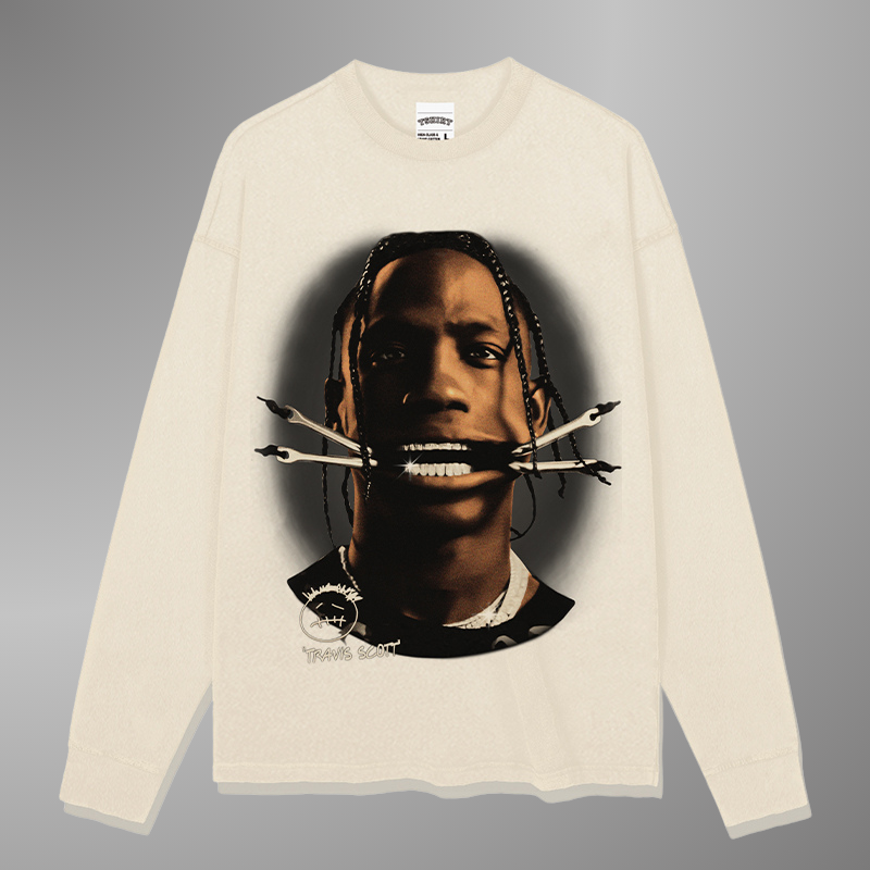 TRAVIS SCOTT BIG FACE TEE[LS] V2