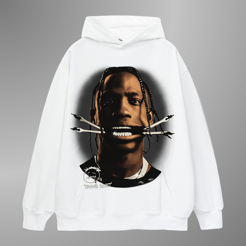 Sweat à capuche Big Face Travis Scott V2