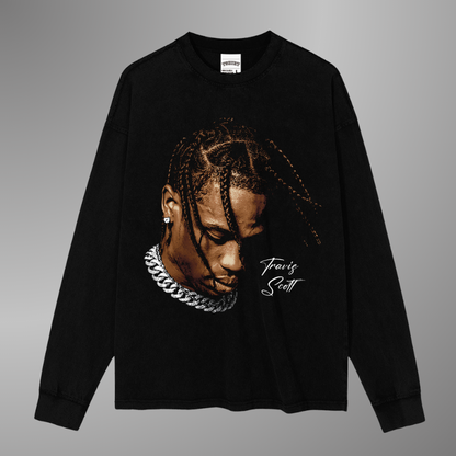 TRAVIS SCOTT BIG FACE TEE[LS]