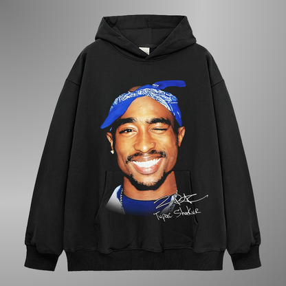 SUDADERA CON CAPUCHA TUPAC BIG FACE V3 