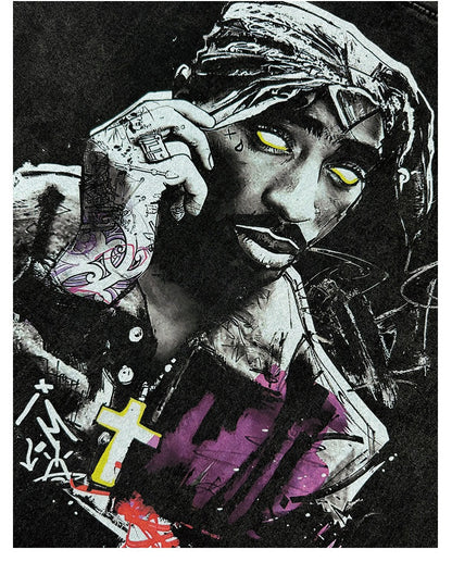 TUPAC GRAFFITI TEE