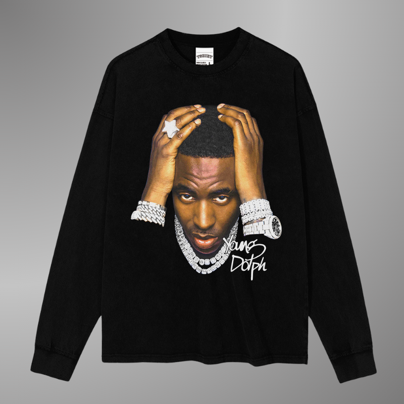 YOUNG DOLPH BIG FACE TEE[LS]